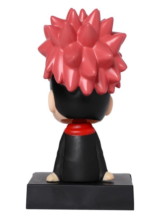 omuda Super Hero Action Figure Limited Edition Bobblehead with Mobile Holder for Car Dashboard, Office Desk & Study Table (BH-ItadoriYuji) - Image 4